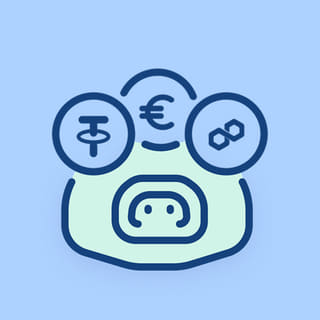 Seconda caratteristica vantaggiosa della piattaforma di trading crypto, rappresentata tramite illustrazione